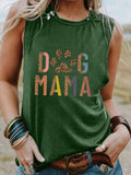 Women's Dog Mama Cotton Tank Top
