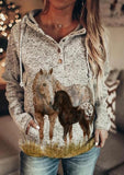 Personalized Animal Print Hoodie