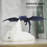 3D Printed LED Fire Dragon Night Light